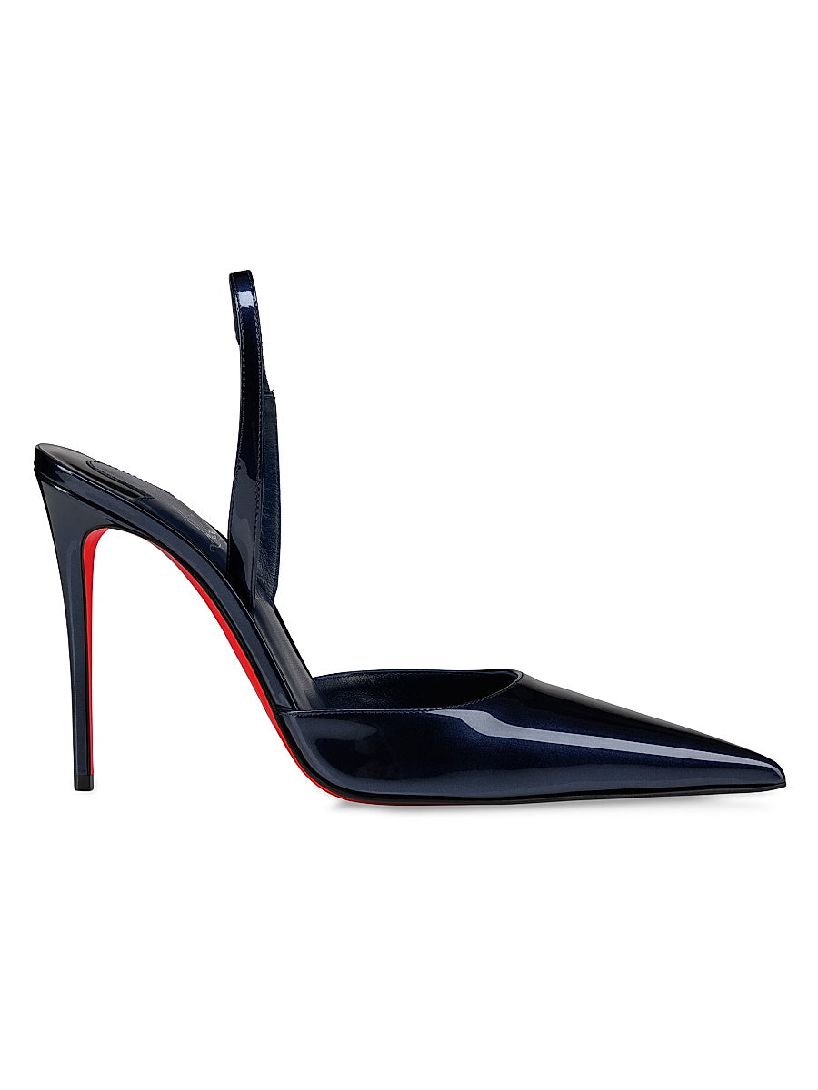 Kate Max O Sling 100MM Patent Leather Pumps