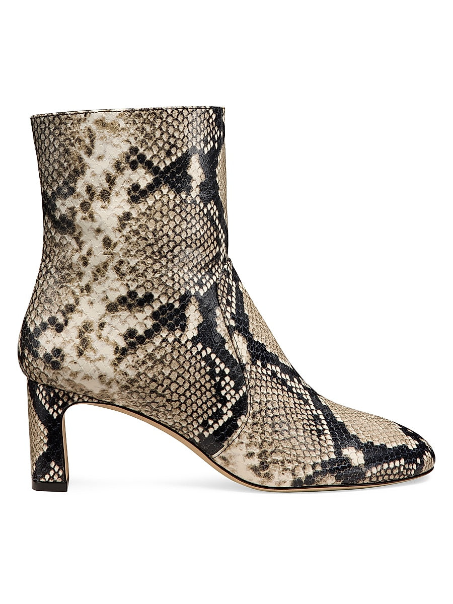 Babette 60MM Snake-Embossed Leather Boots