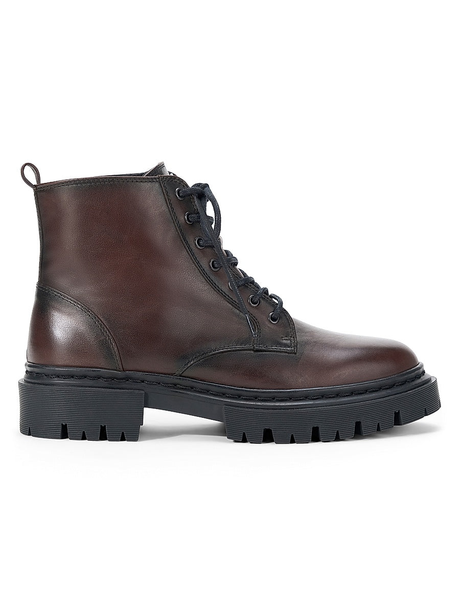 Henry Leather Combat Boots