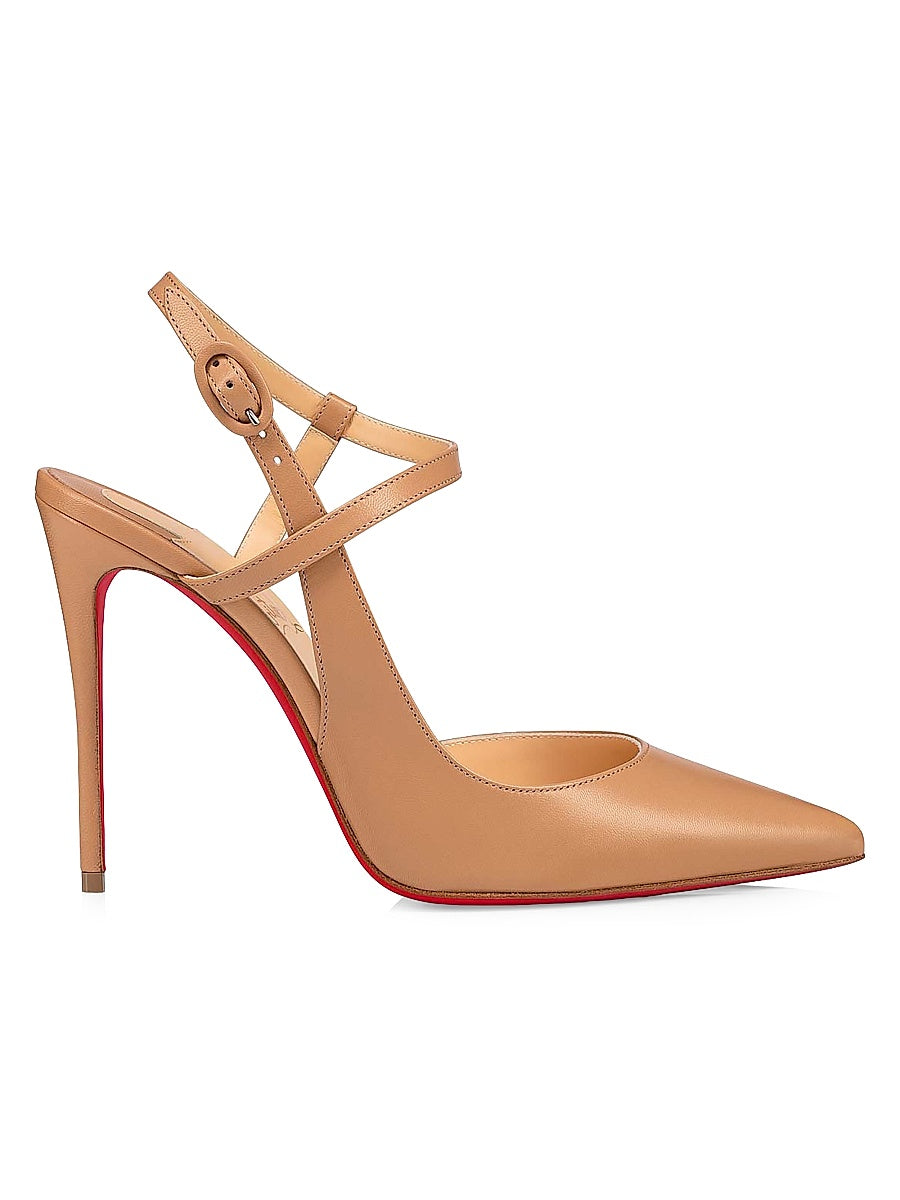 Jenlove Leather 100MM Strappy Pumps