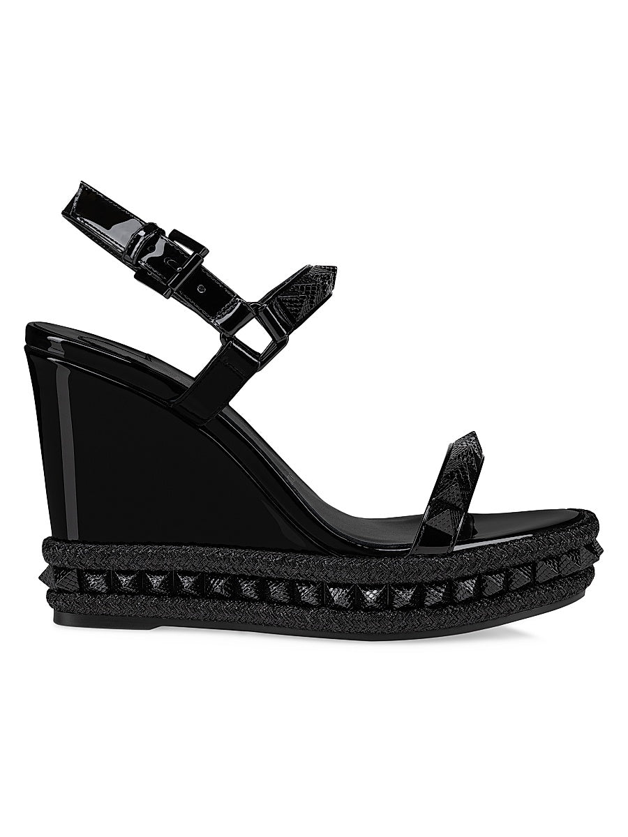 Pyraclou 110MM Patent Leather Wedges