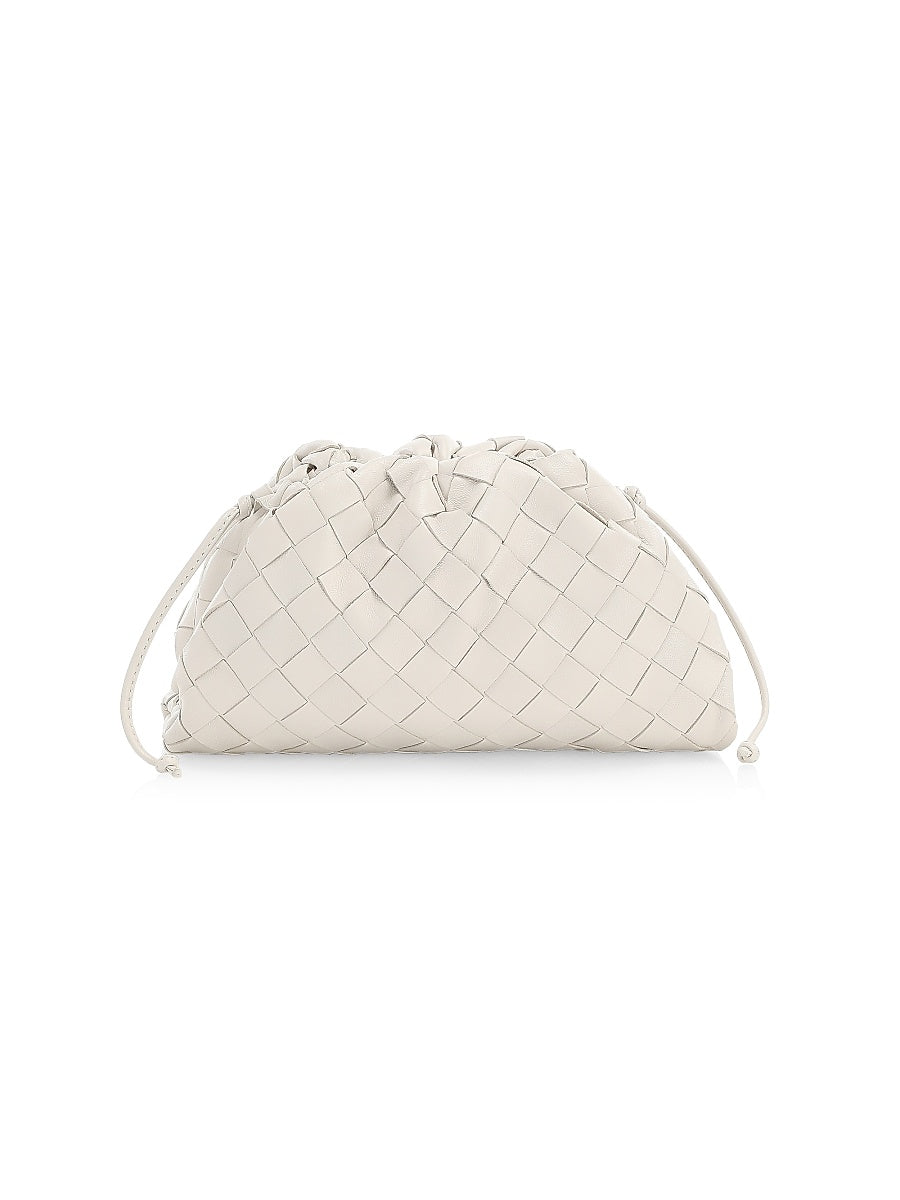 Mini Intrecciato Leather Pouch Clutch