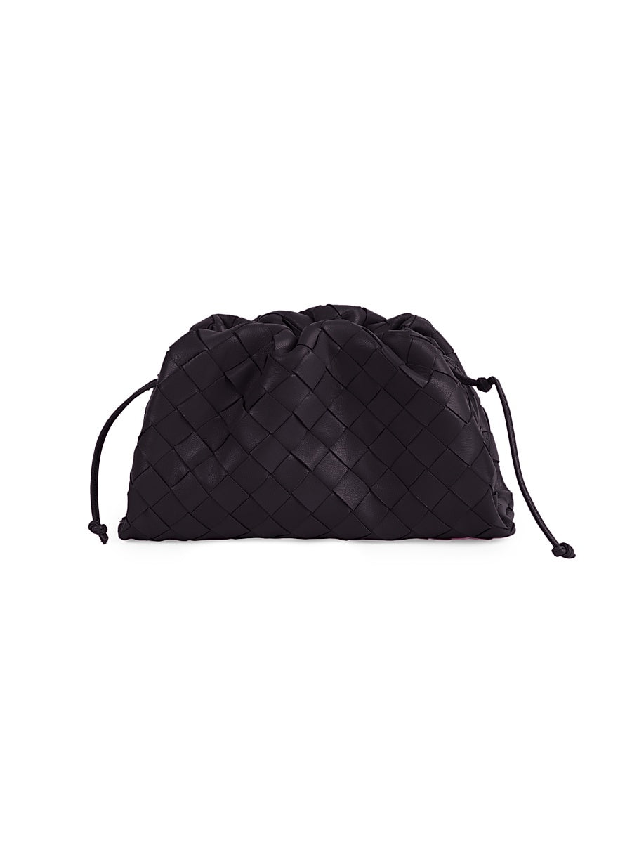 Mini Intrecciato Leather Pouch Clutch