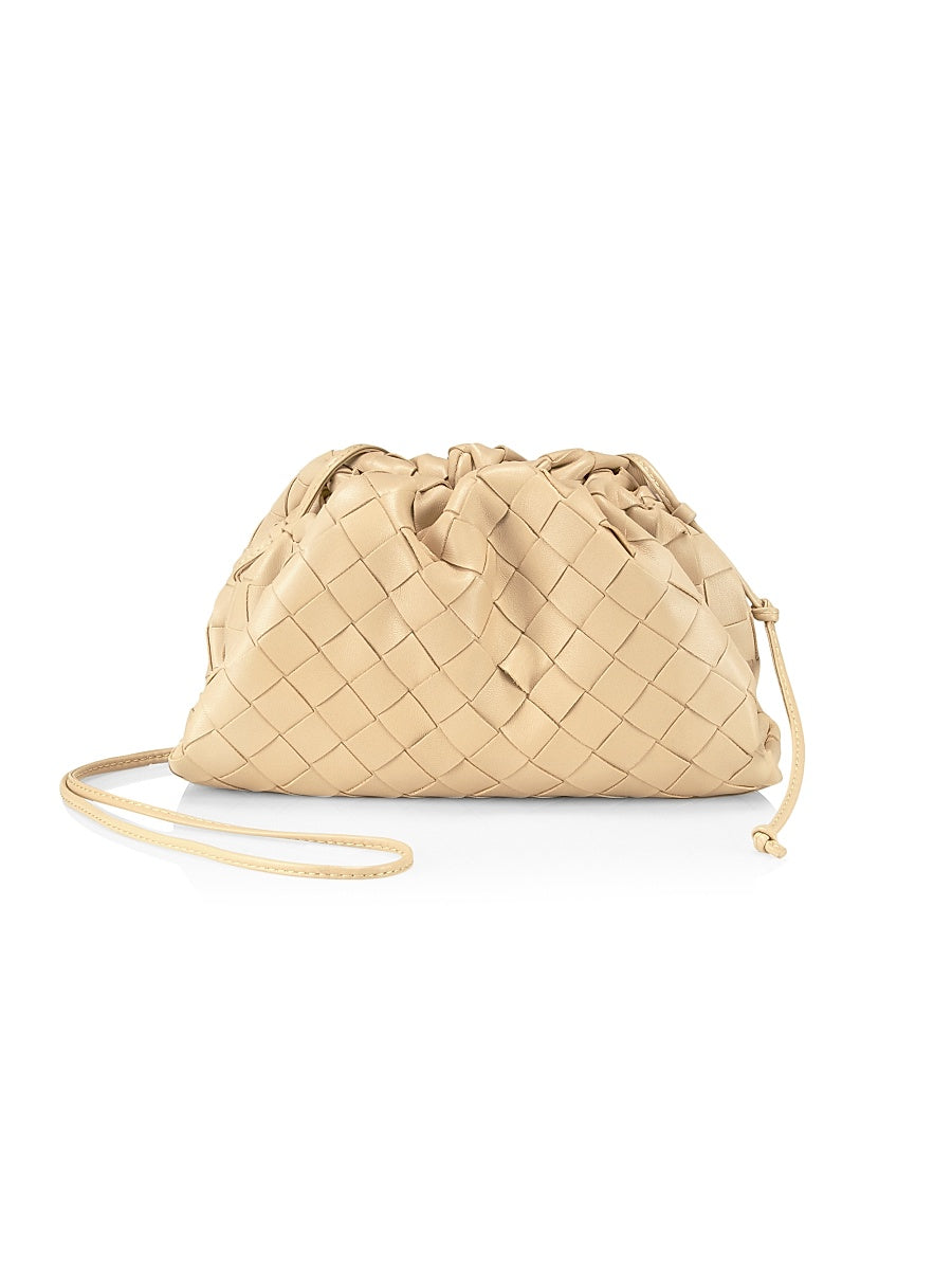Mini Intrecciato Leather Pouch Clutch