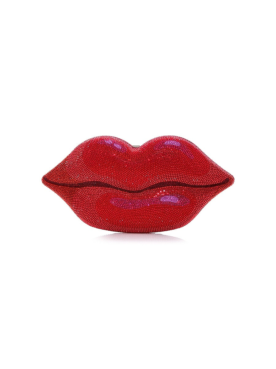 Hot Lips Crystal Clutch