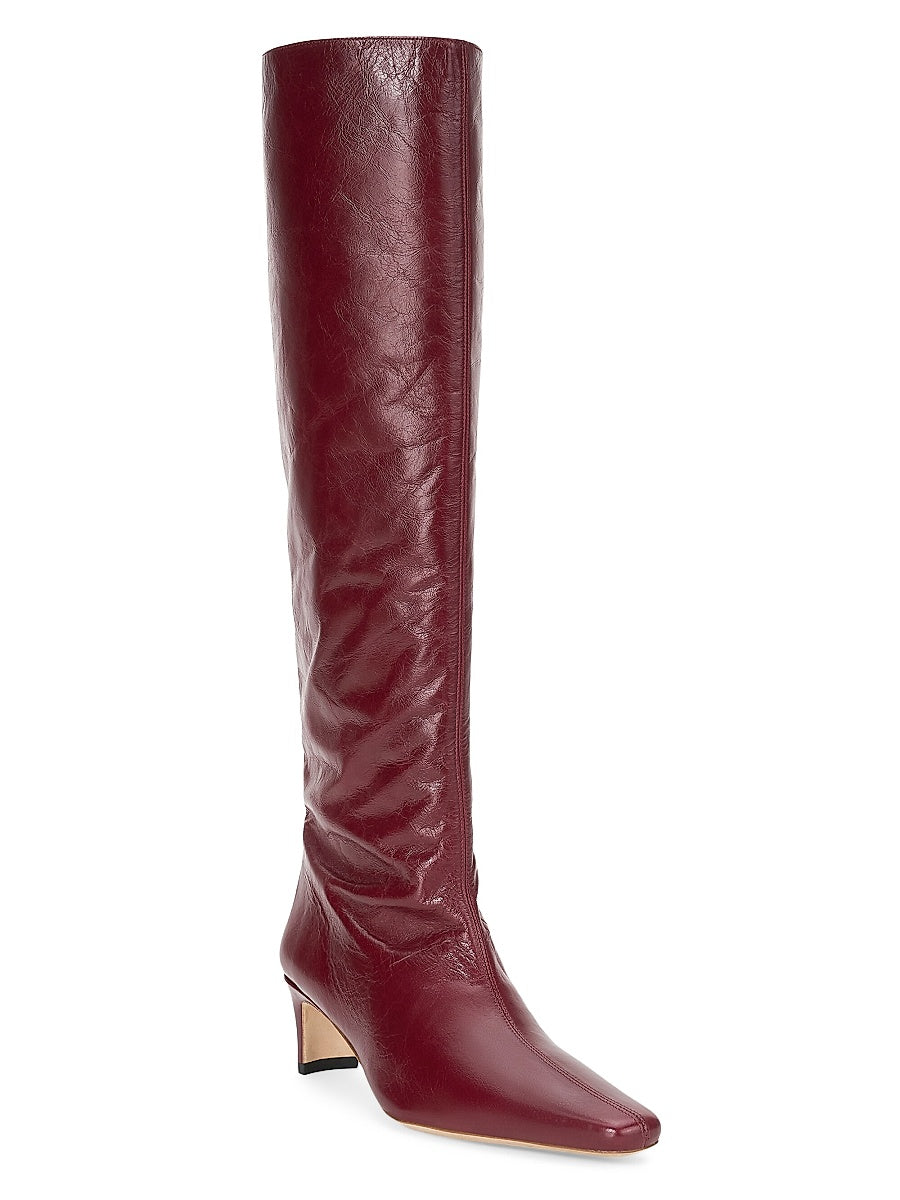 Wally Leather Knee-High Boots