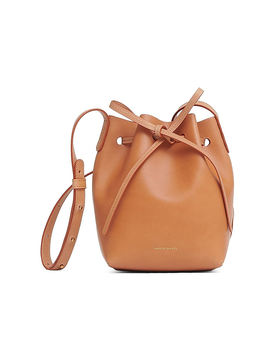 Mini Leather Bucket Bag