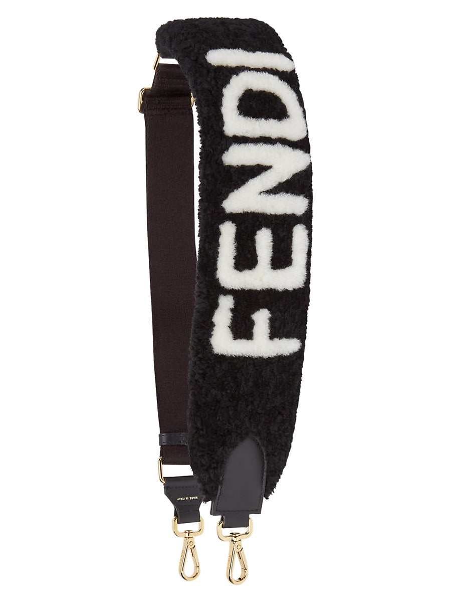 Logo Shearling Strap
