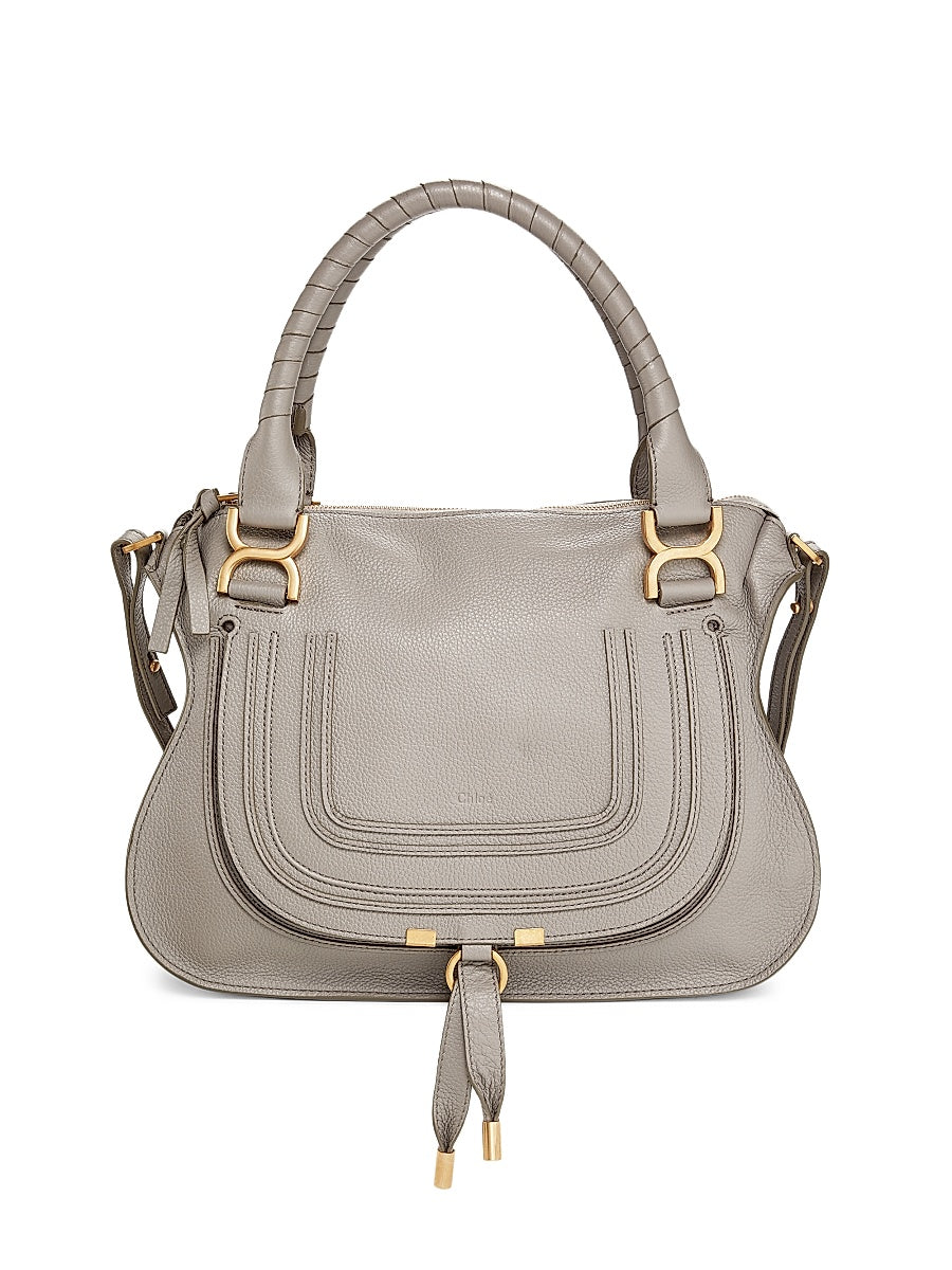 Medium Marcie Leather Satchel