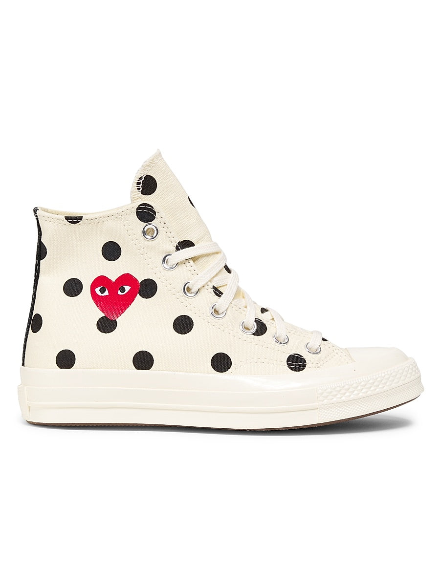 CdG Play x Converse Women's Polka Dot High-Top Sneakers