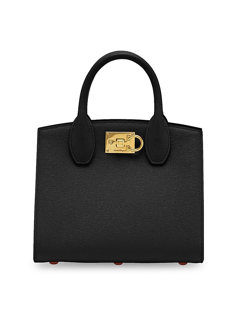 Studio Box Mini Leather Top-Handle Bag