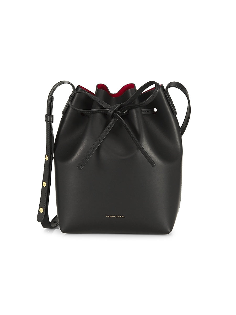 Mini Leather Bucket Bag