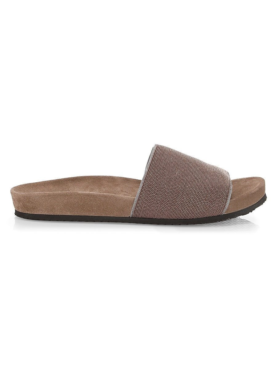 Monili Suede Slides