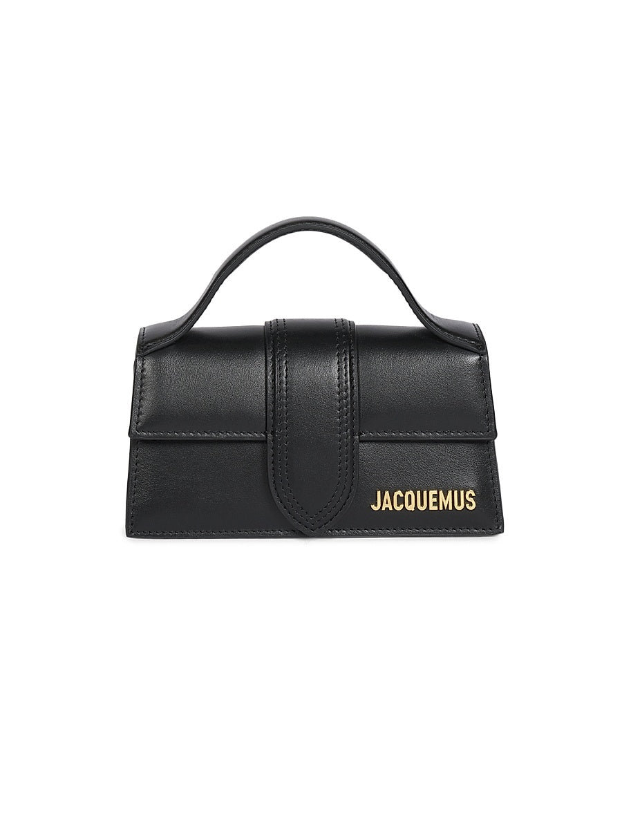 Le Bambino Leather Top-Handle Bag