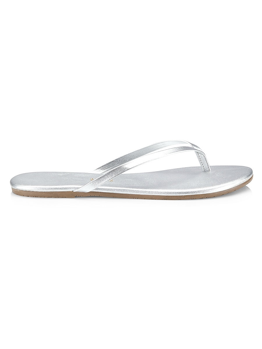 Metallics Leather Flip Flops