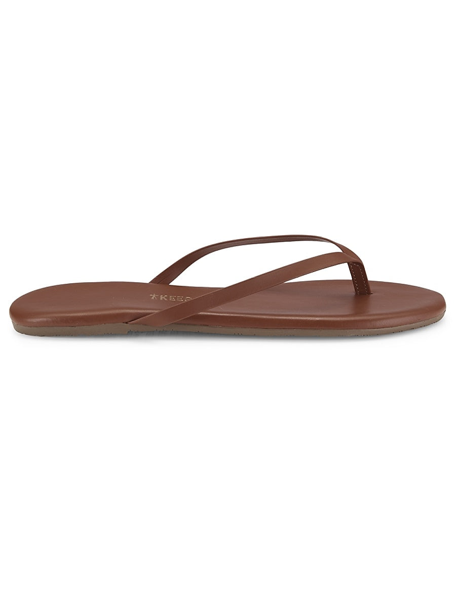 Foundations Matte Leather Flip Flops