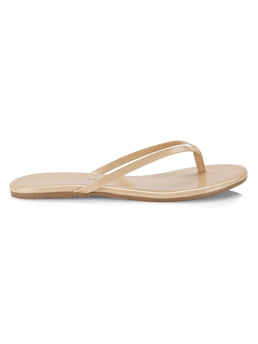 Foundations Gloss Patent Leather Flip Flops