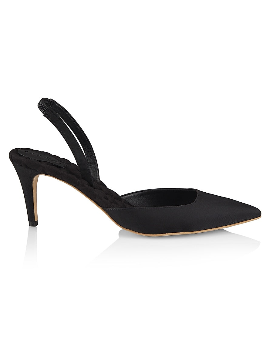 Gabriella Vegan Satin Slingback Pumps