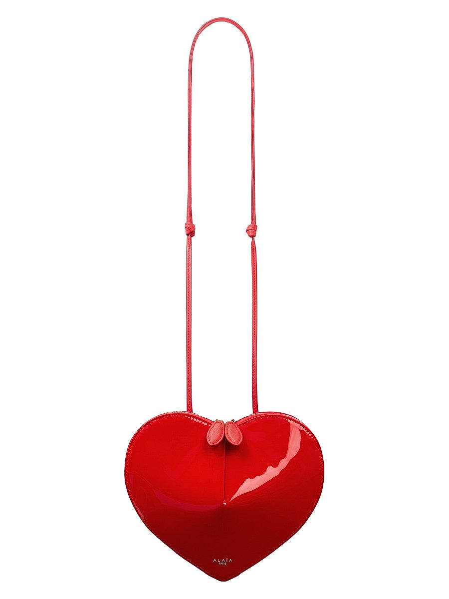 Le Coeur Patent Leather Shoulder Bag