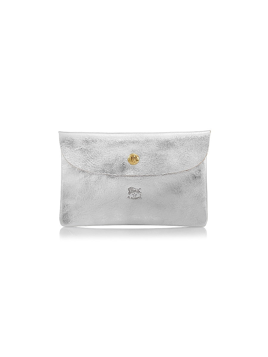 Classic Metallic Leather Envelope Case