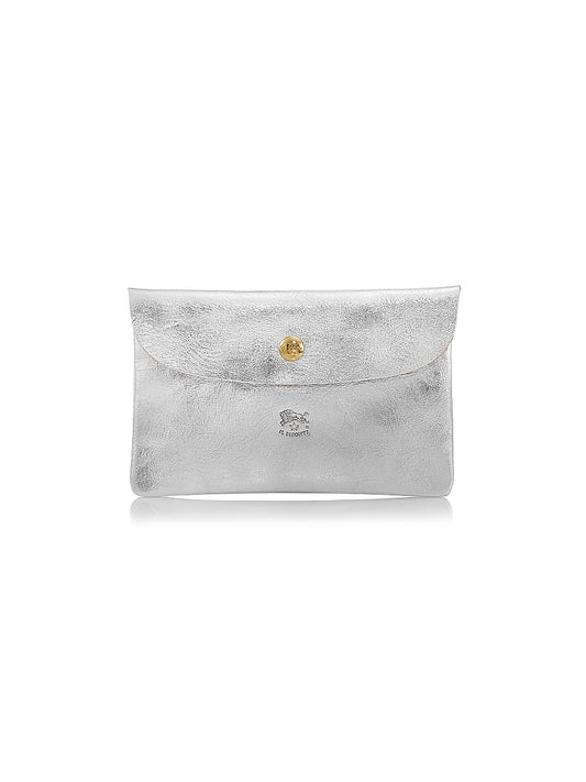 Classic Metallic Leather Envelope Case