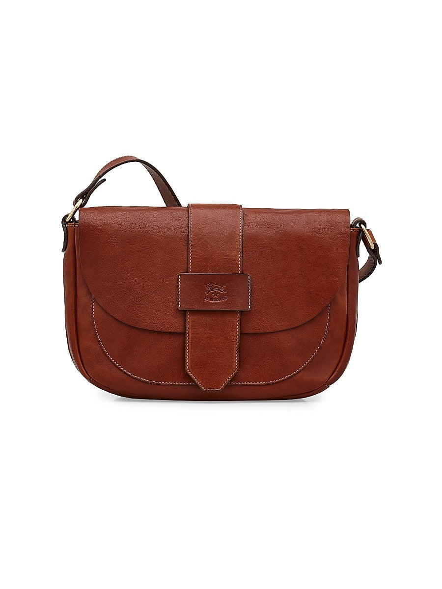 Alloro Leather Crossbody Bag