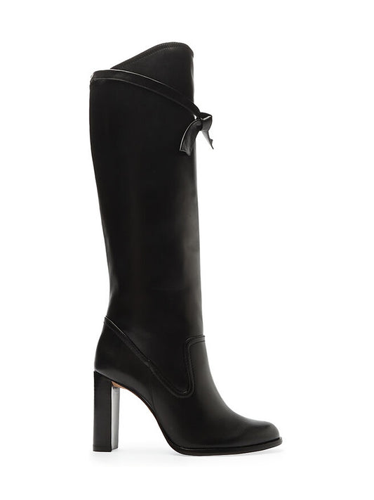 Clarita Saddlery Leather Knee-High Boots