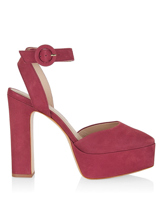 COLLECTION Mary Jane Suede Platform Pumps