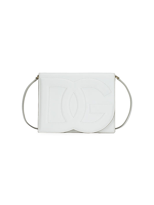 DG Leather Flap Crossbody Bag