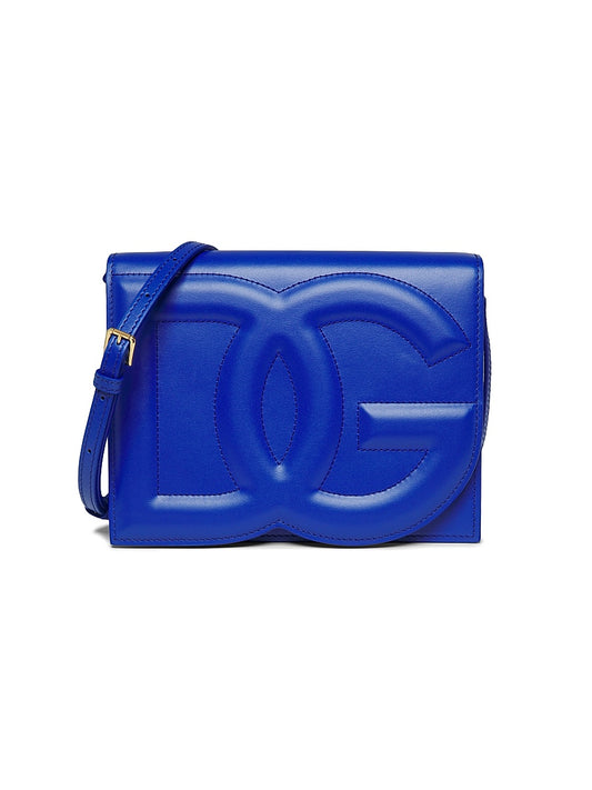 DG Leather Flap Crossbody Bag