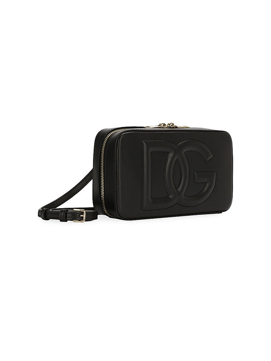 DG Logo Leather Shoulder Bag