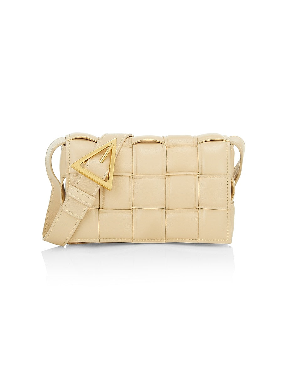 Mini Padded Cassette Leather Crossbody Bag