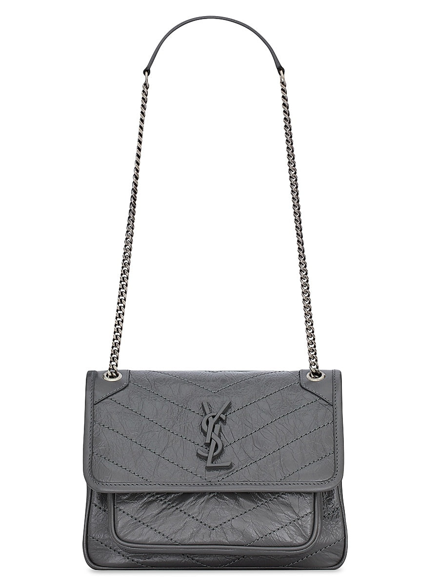 Niki Baby Shoulder Bag in Vintage Leather