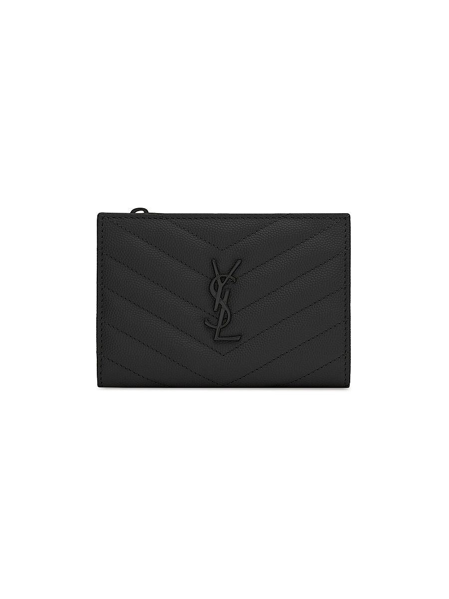 Cassandre Matelasse Fragments Zipped Bi-fold Wallet