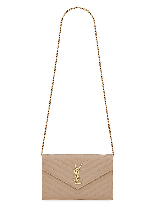 Classic Cassandre Chain Wallet in Grain De Poudre Leather