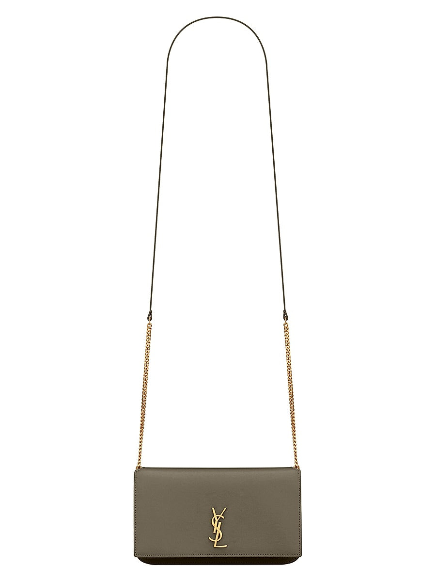 Cassandre Phone Holder with Strap in Smooth Leather