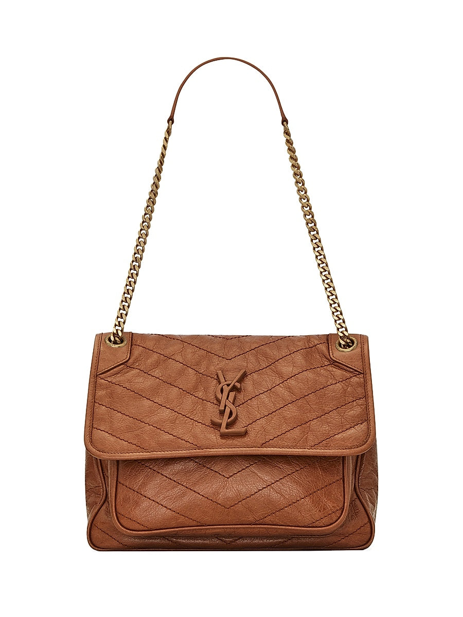 Medium Niki Leather Shoulder Bag