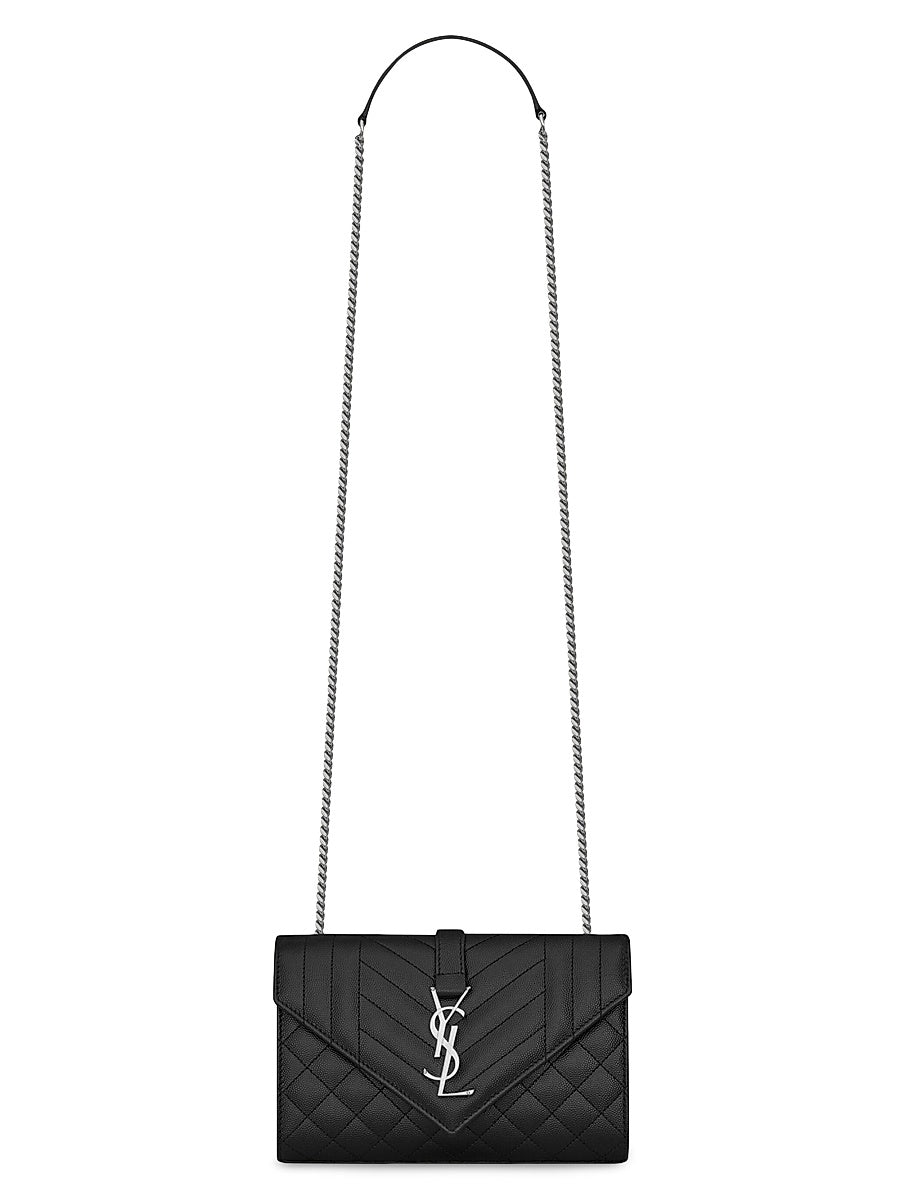 Envelope Small Bag In Mix Matelassé Grain De Poudre Embossed Leather