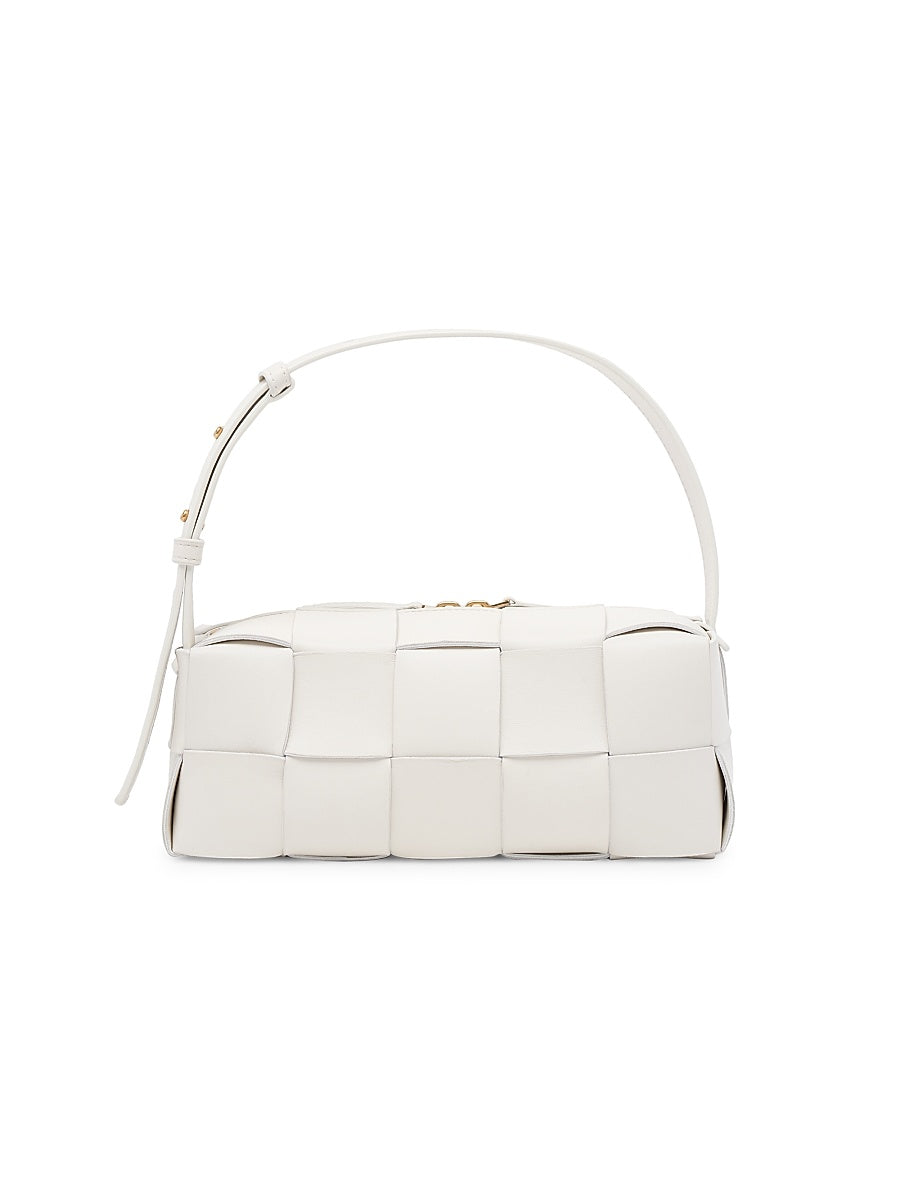Small Brick Cassette Leather Shoulder Bag