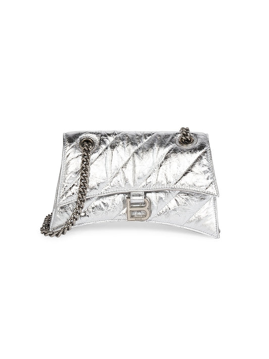Crush Small Chain Bag Metallized Quilted
