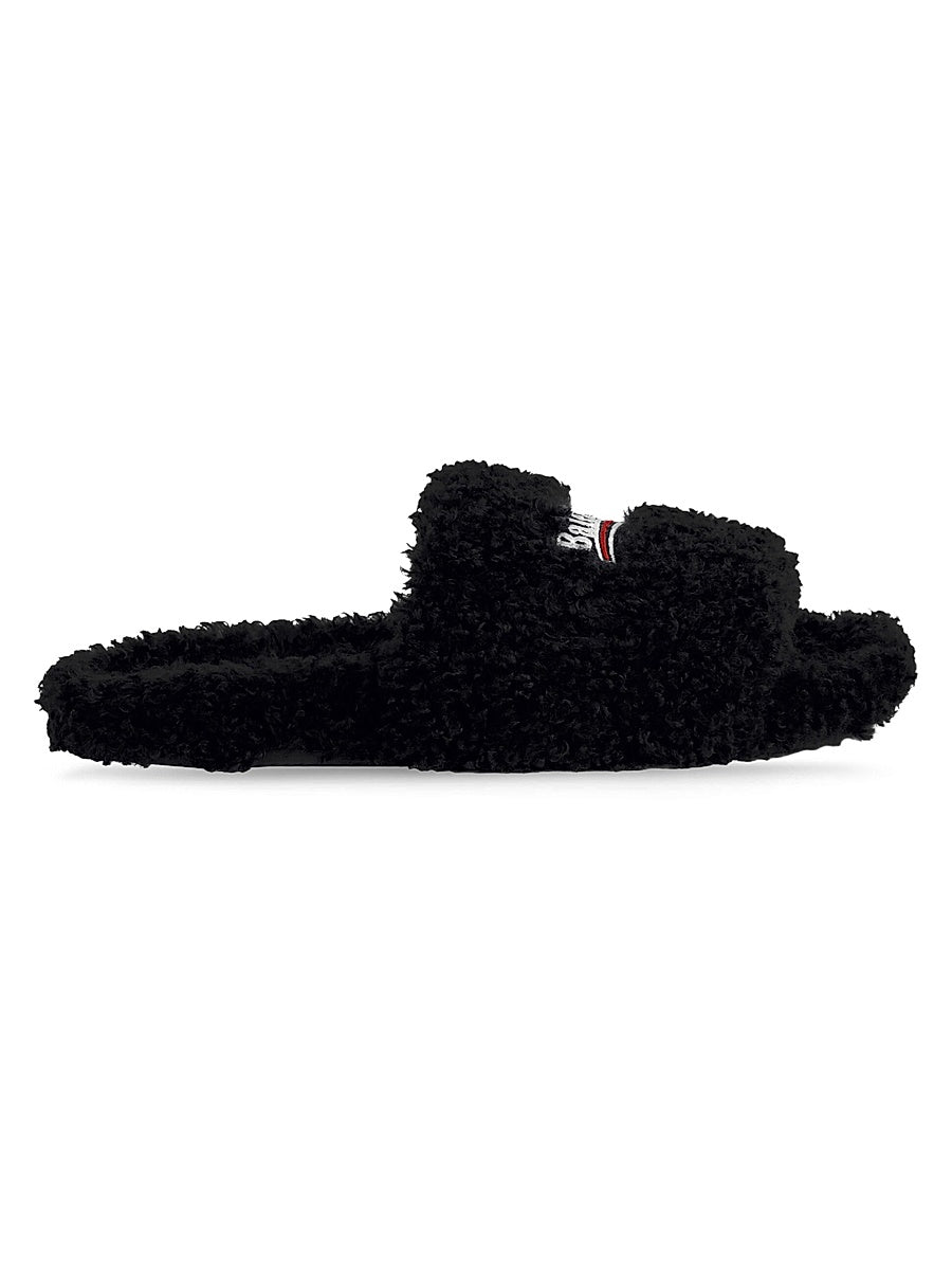 Furry Slide Sandals