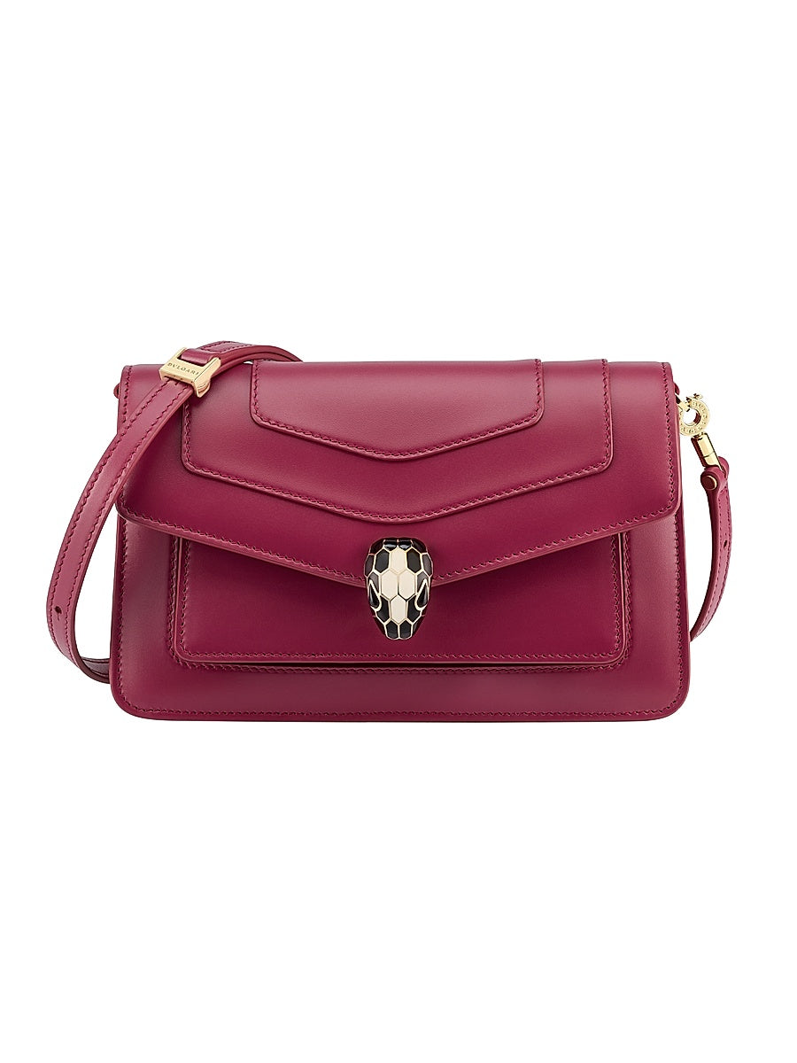 Serpenti Leather Shoulder Bag