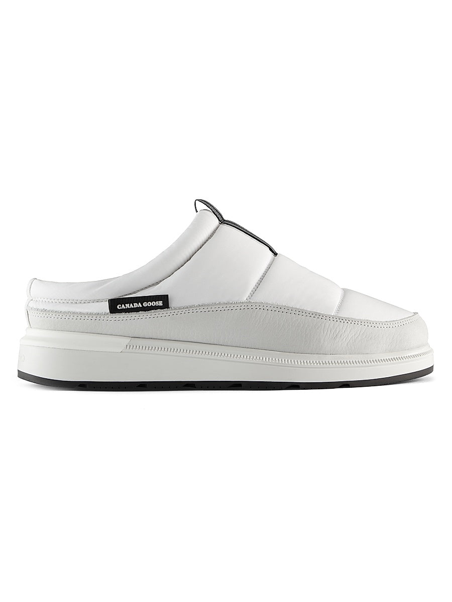 Quilted Nylon Mule Slippers