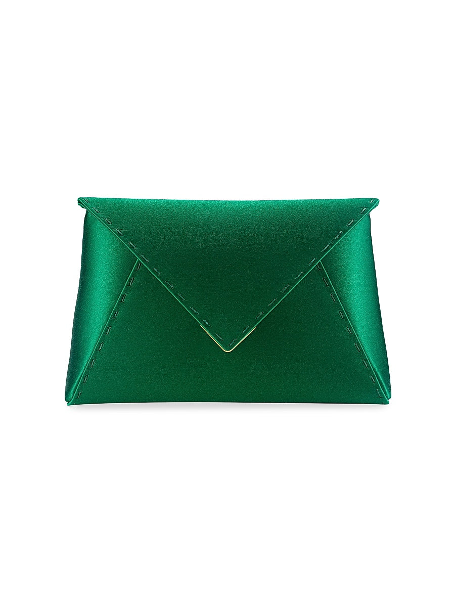 Lee Pouchet Small Satin with Gold Hardware