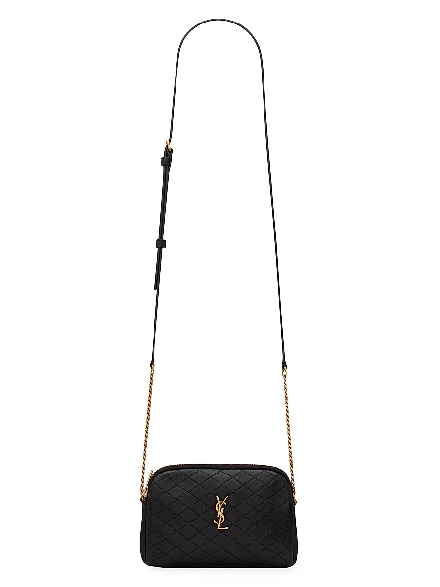 Gaby Zipped Pouch in Quilted Lambskin