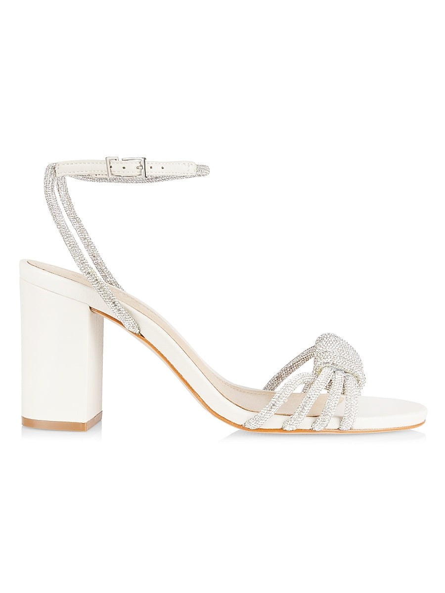 Jewell 90MM Embellished Block-Heel Sandals