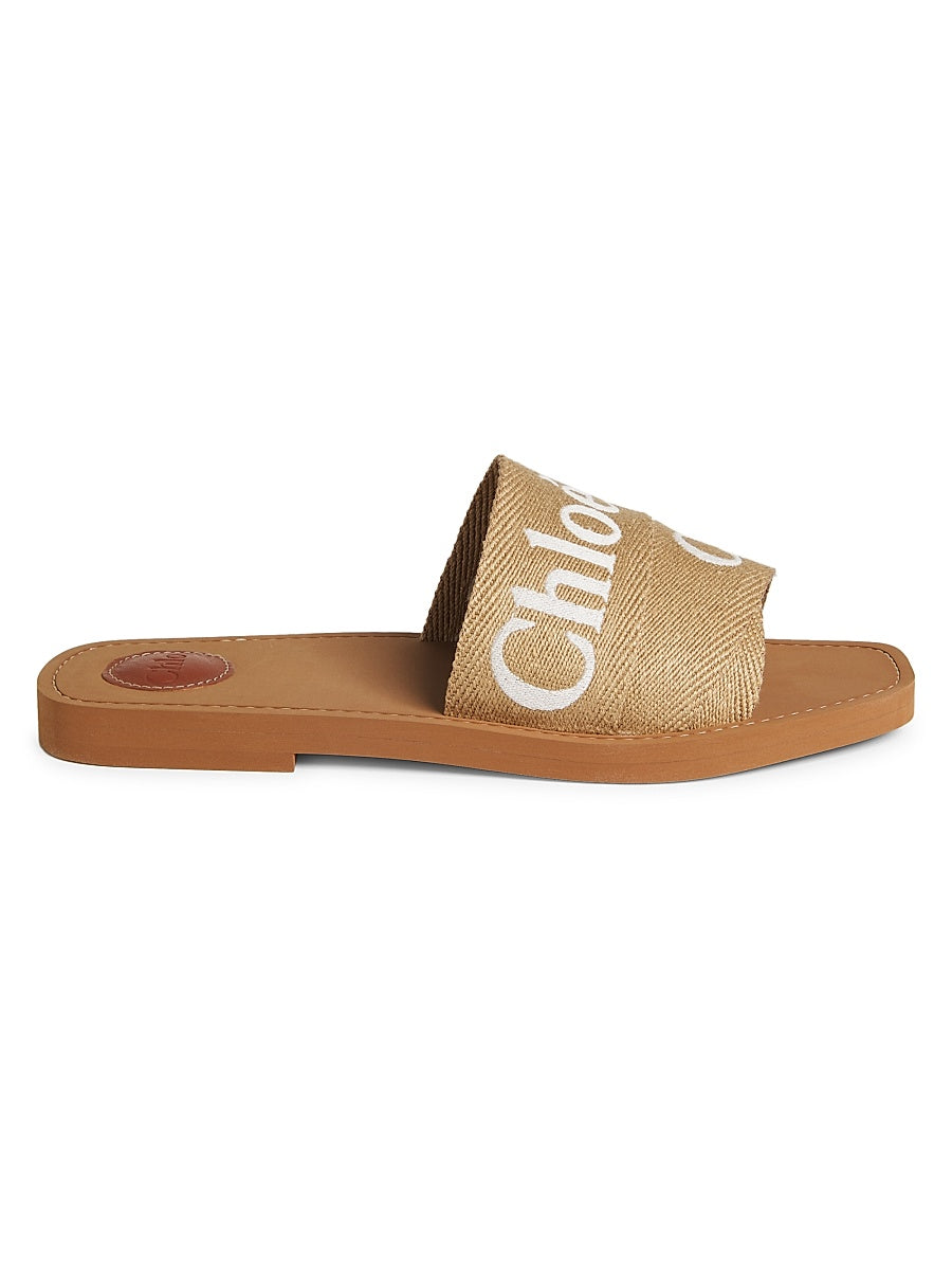 Woody Logo Slide Sandals