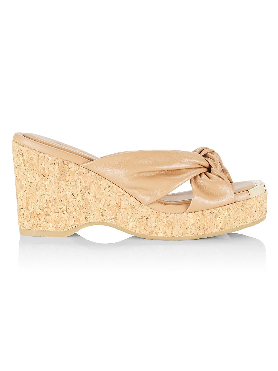 Avenue 110MM Leather Wedge Sandals