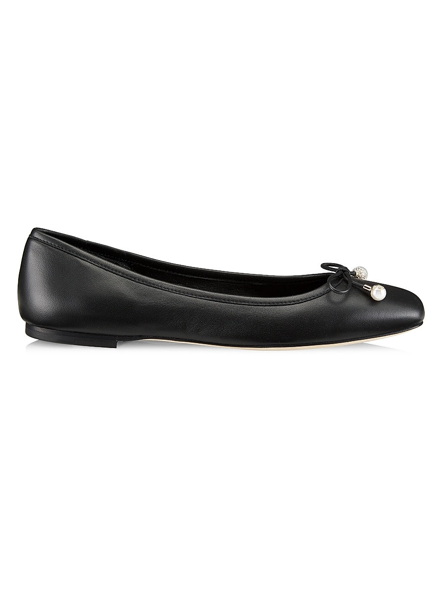Elme Leather Ballerina Flats