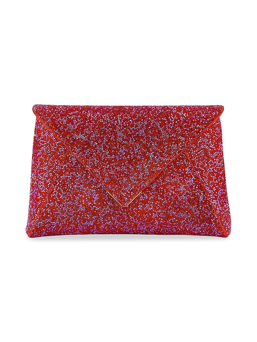 Lee Pouchet Small Swarovski Rock Crystal with Gold Hardware